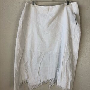 NWT Luciano Dante Linen Blend Skirt Size 10